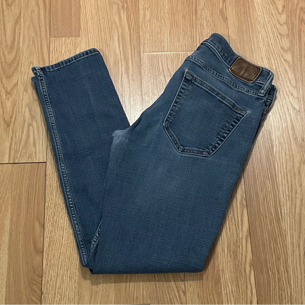 Abercrombie & Fitch Mens Langdon Slim Straight Jeans 30x32 (30x29) Dark Blue